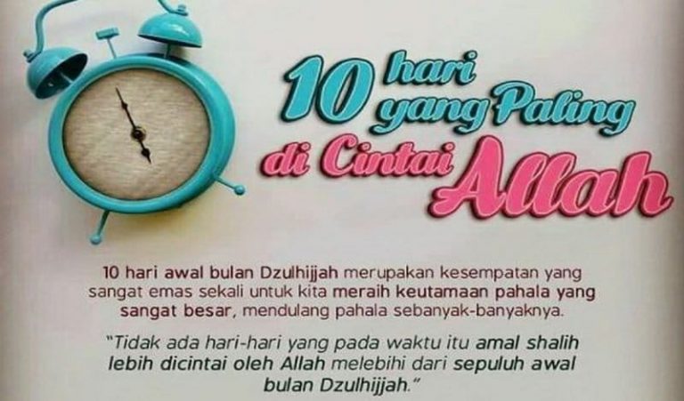 Keutamaan Amalan Di Awal Bulan Zulhijjah Indahnya Islam